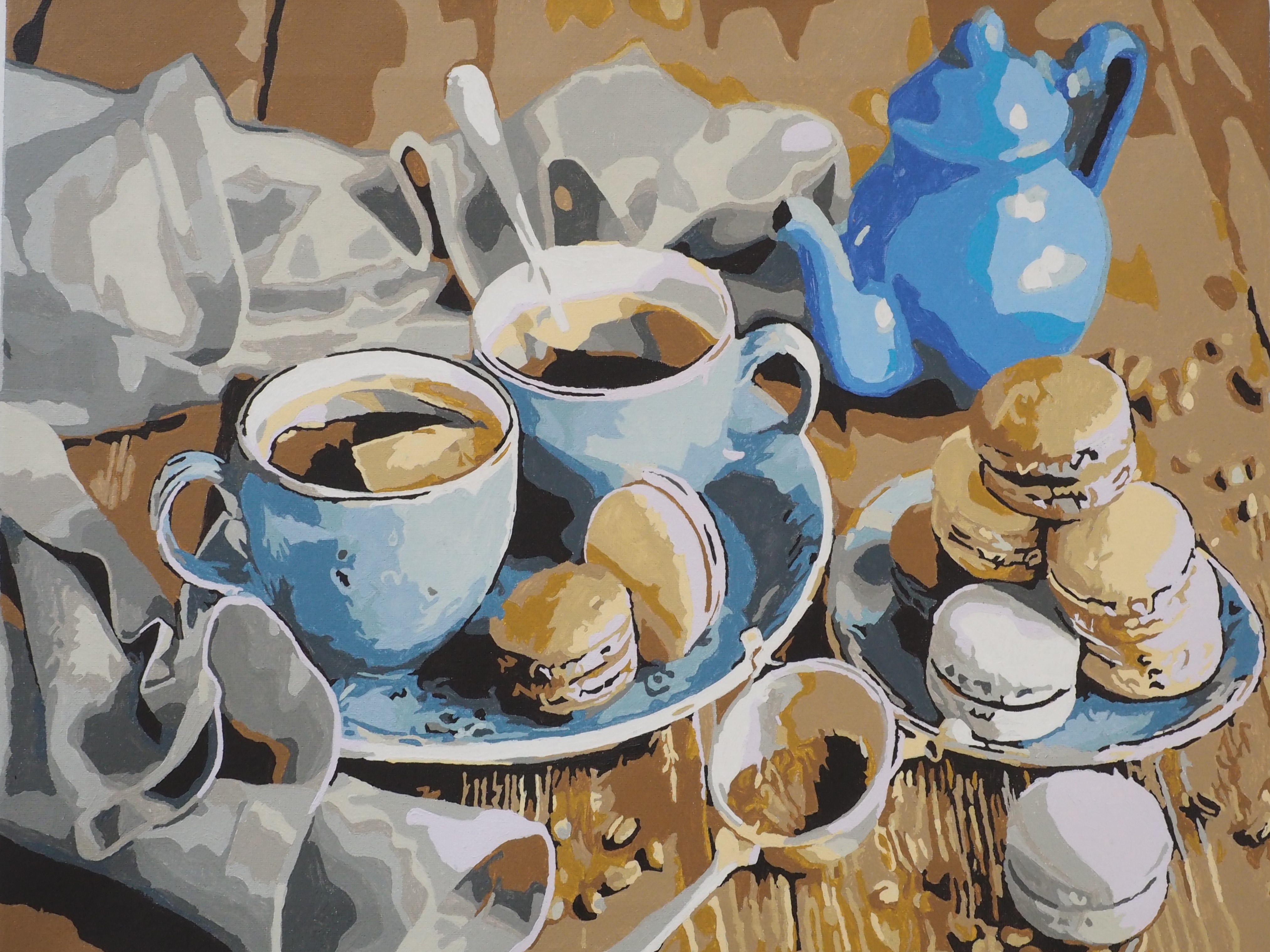 Obraz zátiší s kávou